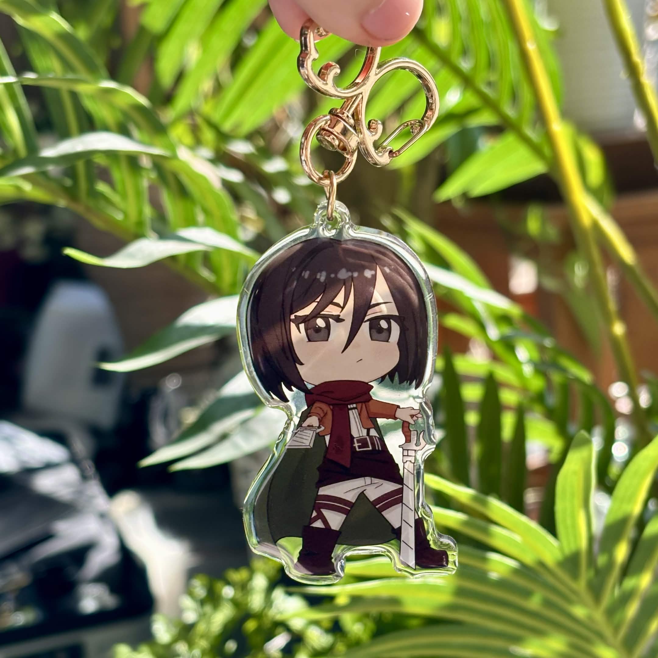Mikasa Inspired Keychain