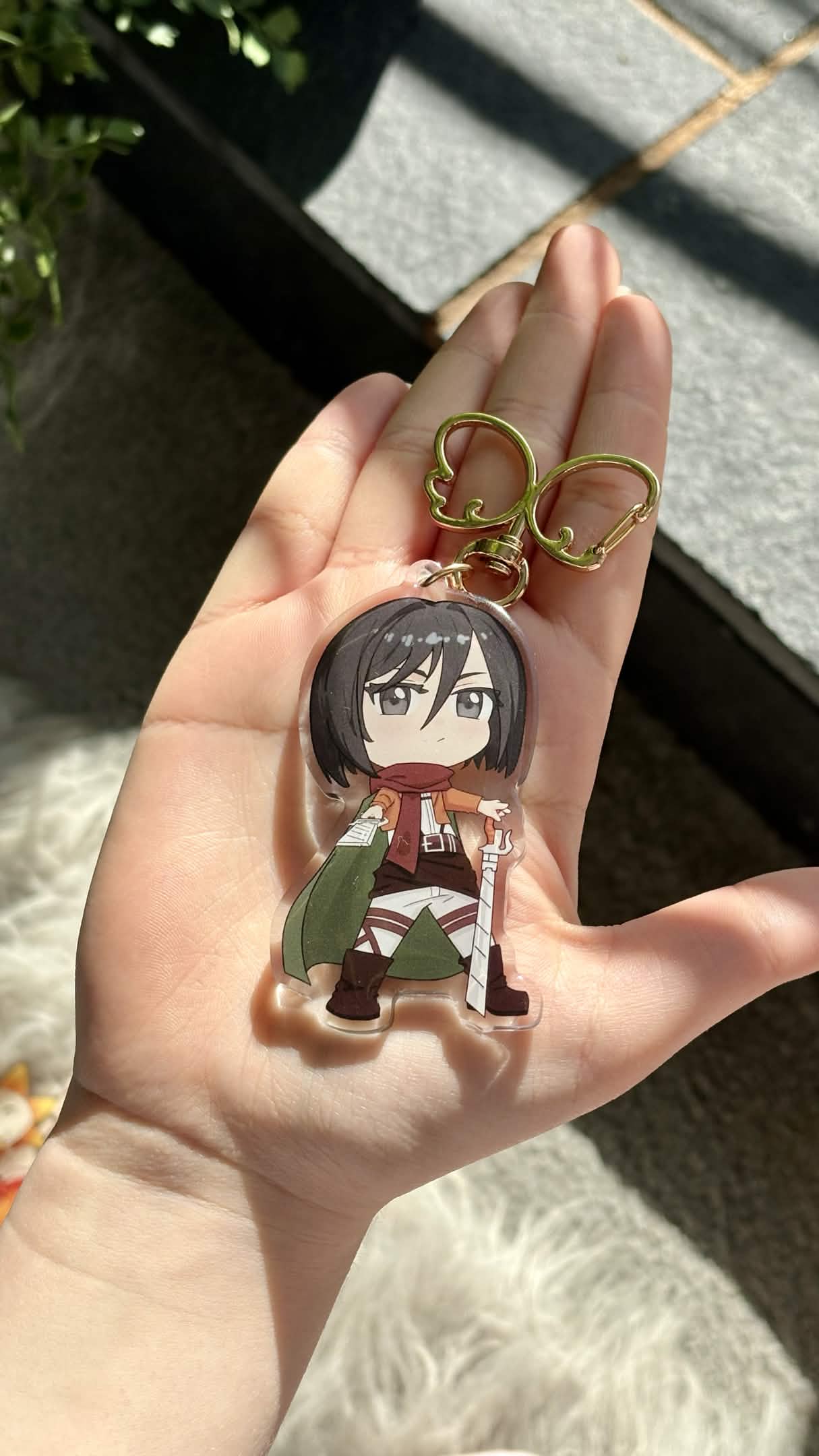 Mikasa Inspired Keychain