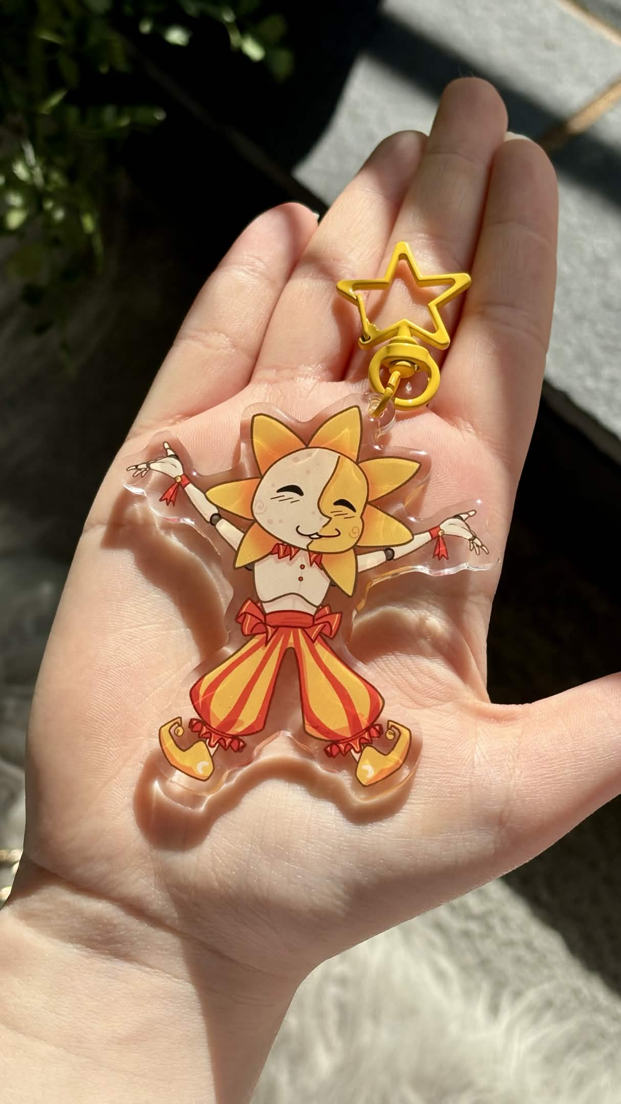 Sun Inspired Keychain (FNAF Security Breach)