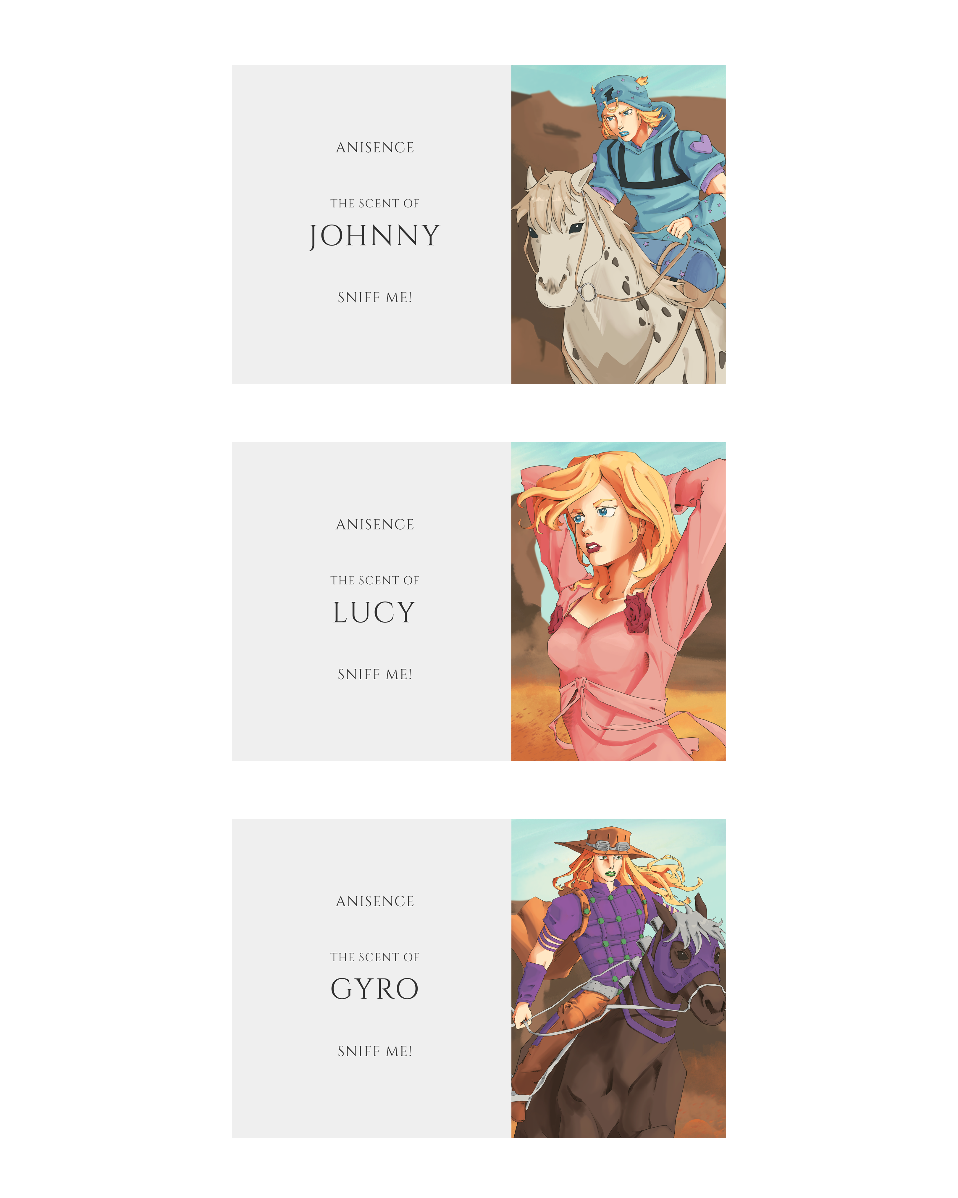 JJBA Scented Card Set