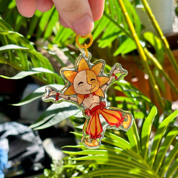 Sun Inspired Keychain by Inuzunaa
