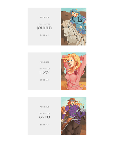 JJBA Scented Card Set